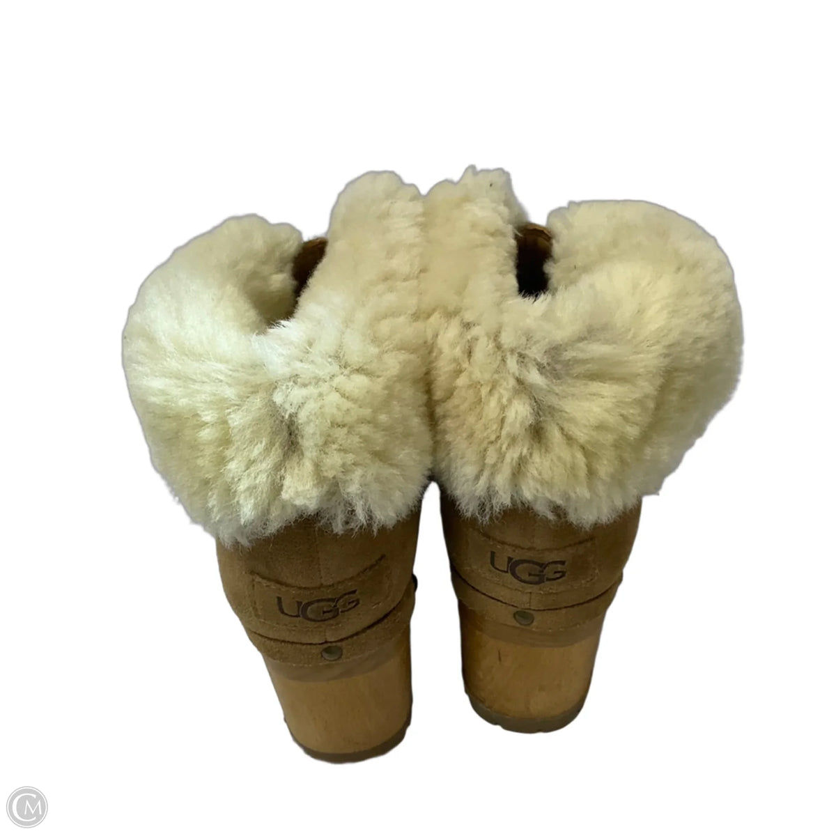 Boots Designer By Ugg In Brown, Size: 8