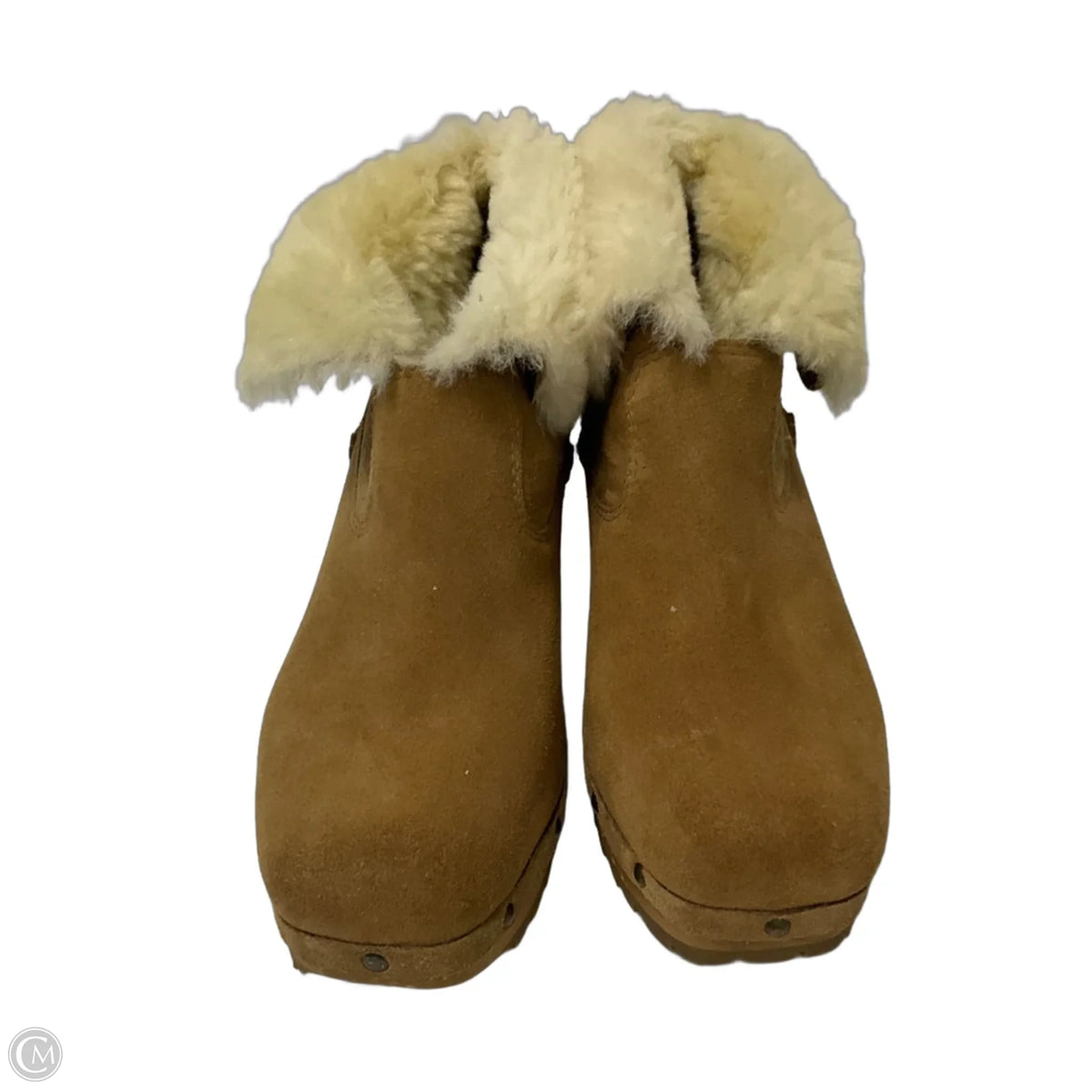 Boots Designer By Ugg In Brown, Size: 8