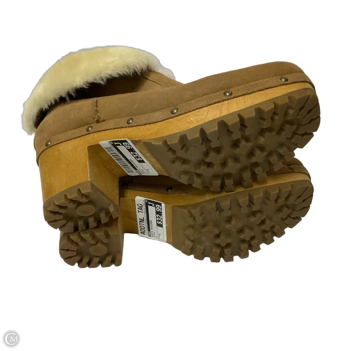 Boots Designer By Ugg In Brown, Size: 8