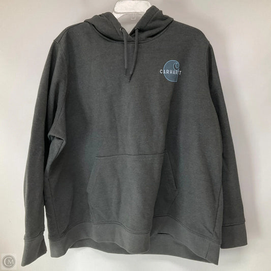 Sweatshirt Hoodie By Carhartt In Grey, Size: 3x