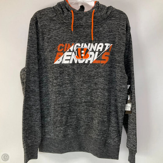 Sweatshirt Hoodie By Nfl In Grey, Size: M