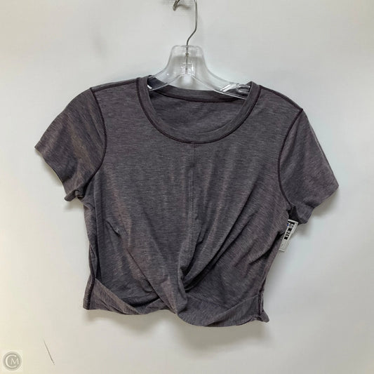 Athletic Top Short Sleeve By Lululemon In Purple, Size: S