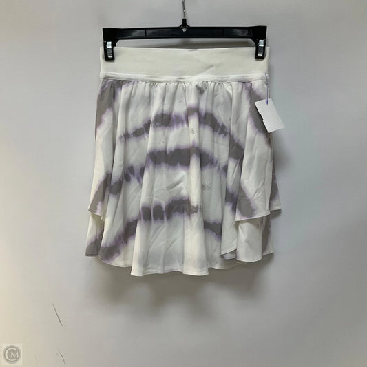 Athletic Skirt By Lululemon In Grey & White, Size: 2