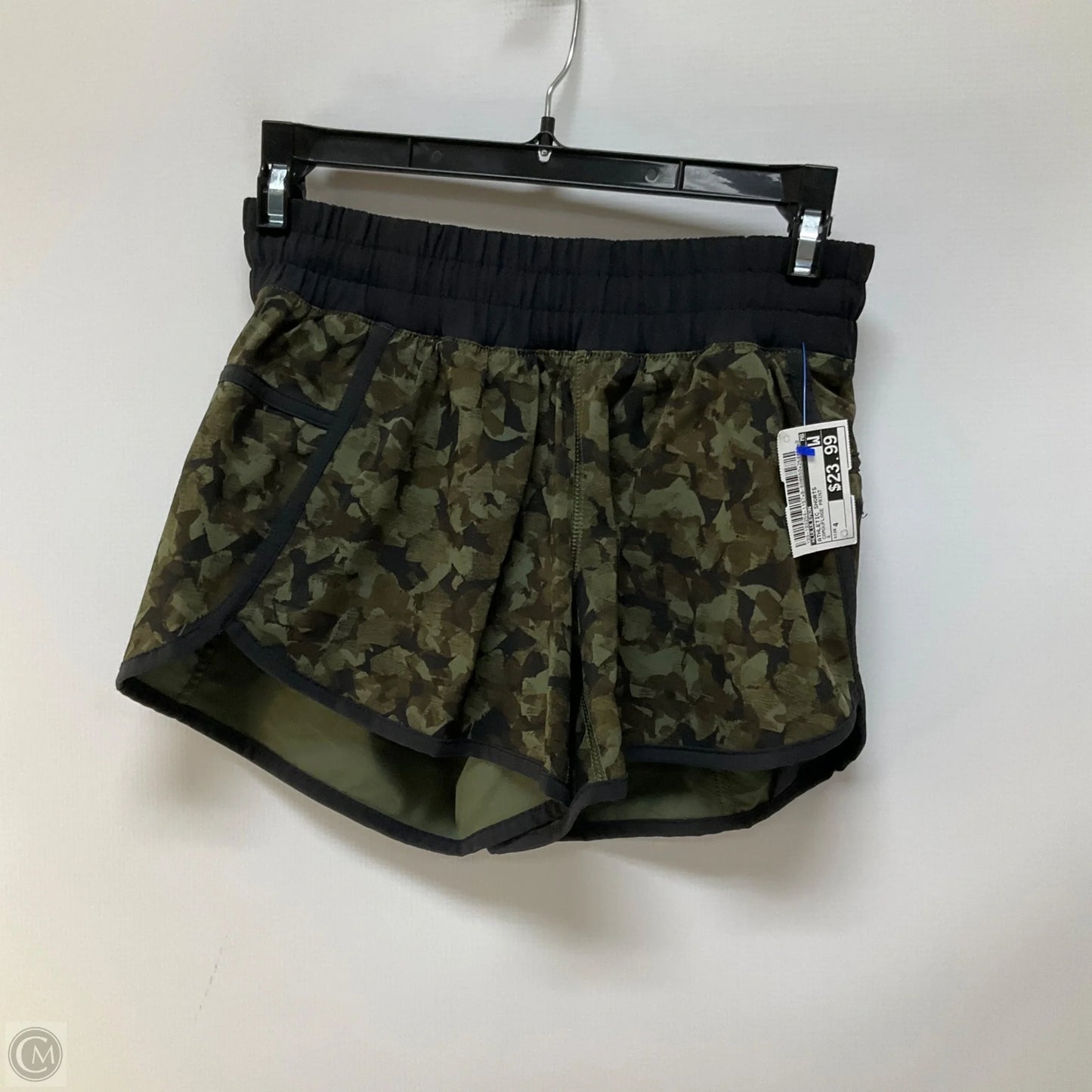 Athletic Shorts By Lululemon In Camouflage Print, Size: 4