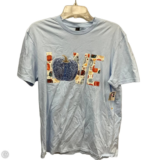 Top Short Sleeve By District In Blue, Size: L