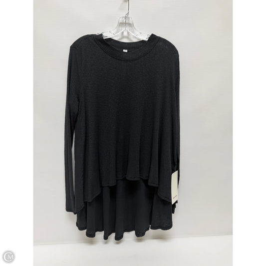 Athletic Top Long Sleeve Crewneck By Lululemon In Black, Size: M