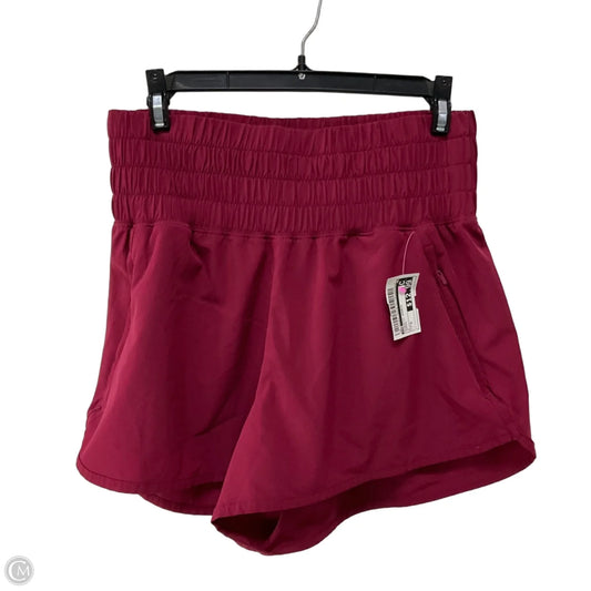 Athletic Shorts By Ypb In Maroon, Size: S