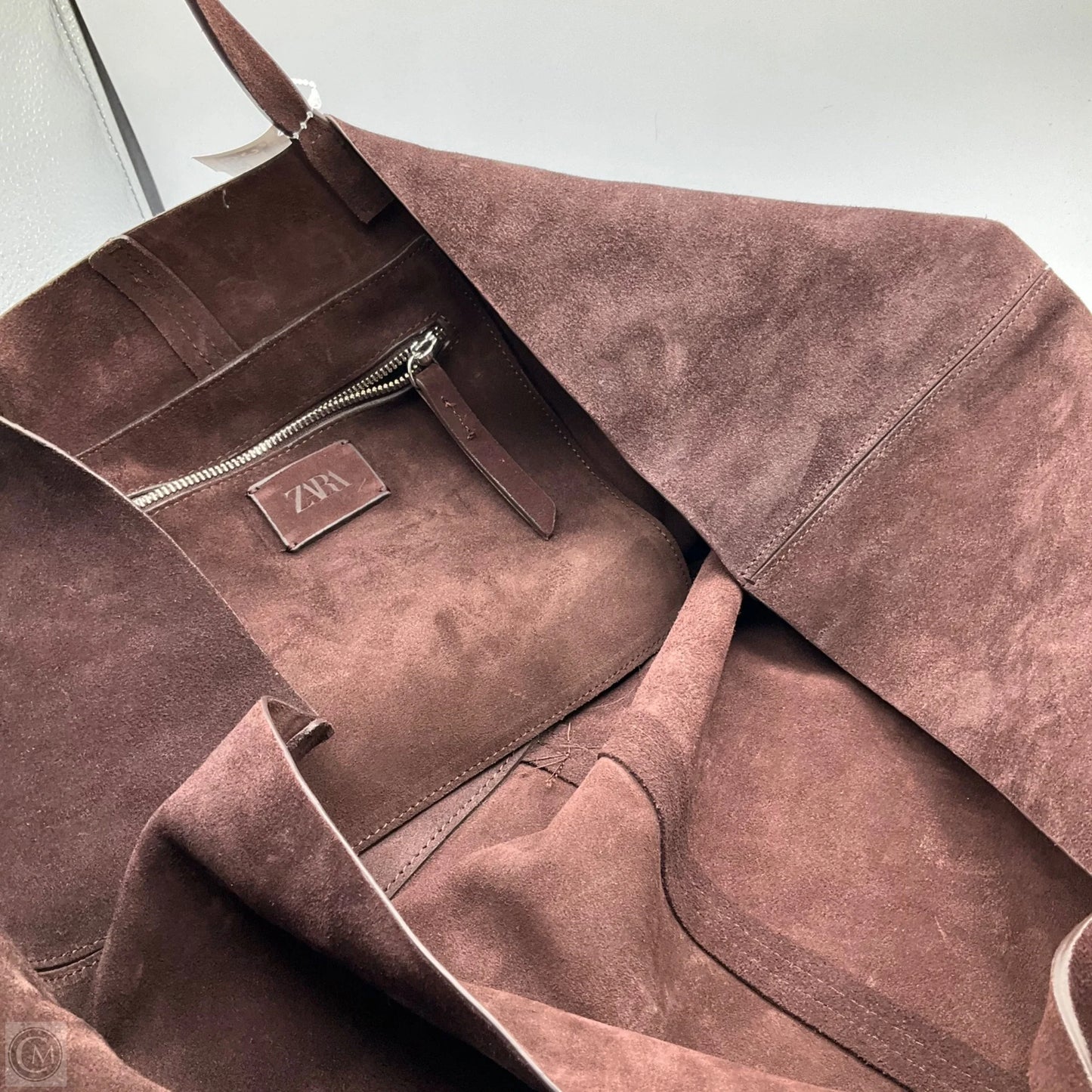 Handbag Leather By Zara, Size: Large