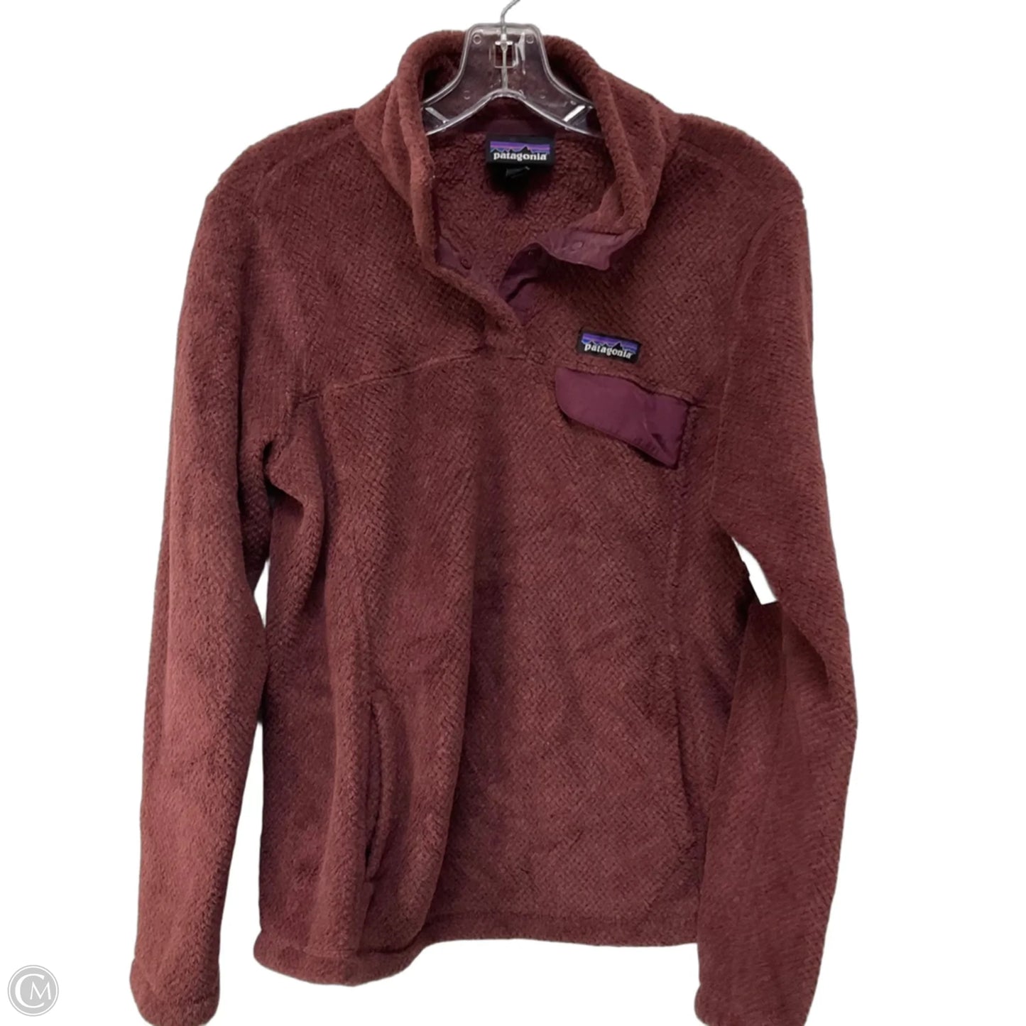Jacket Fleece By Patagonia In Mauve, Size: M