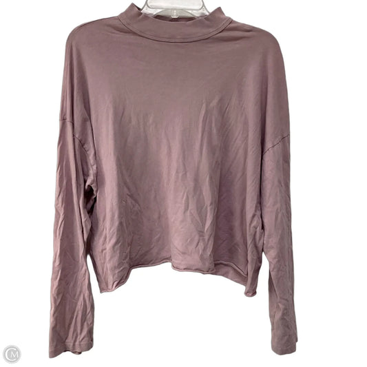 Top Long Sleeve By Aerie In Purple, Size: Xl