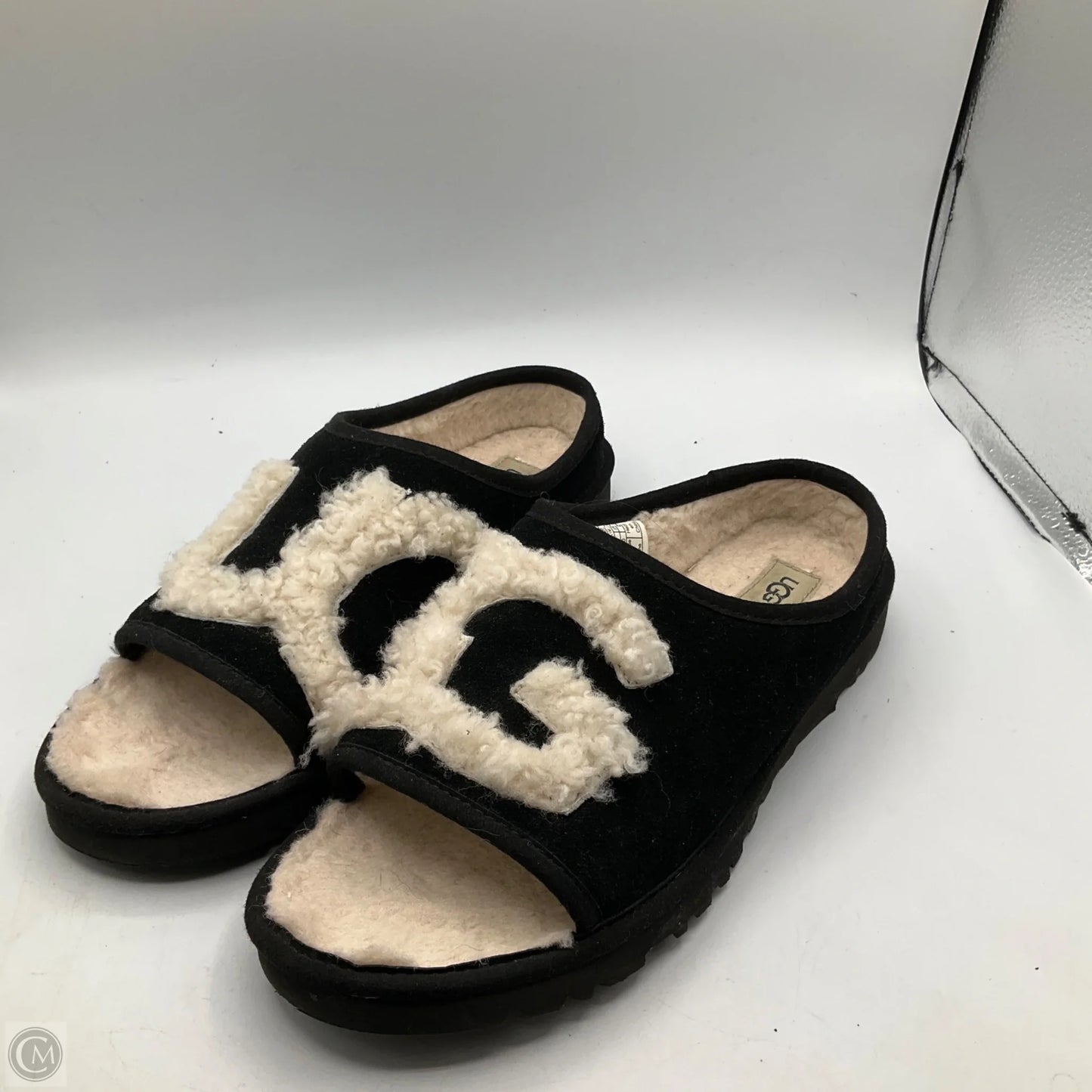 Sandals Designer By Ugg In Black, Size: 9