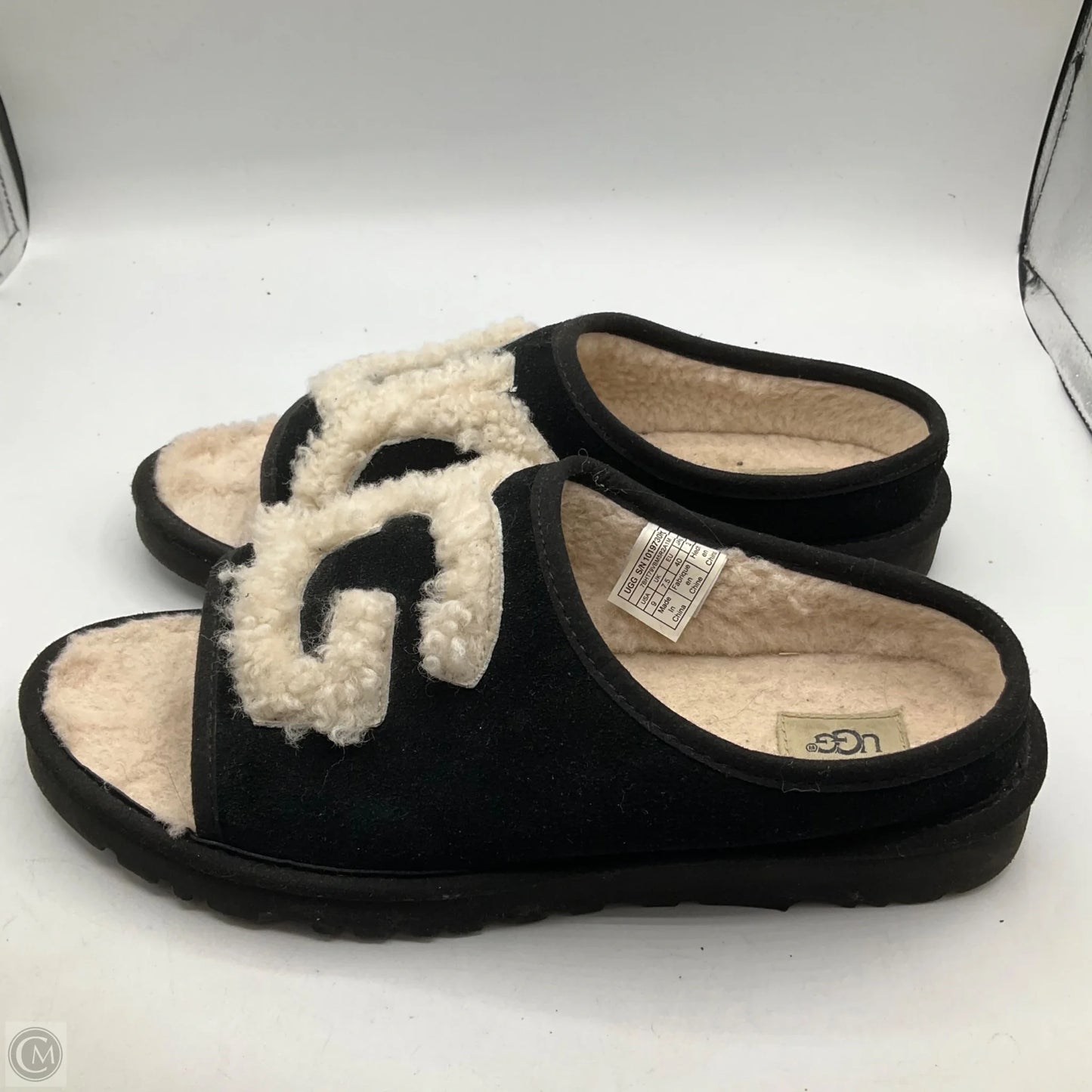Sandals Designer By Ugg In Black, Size: 9
