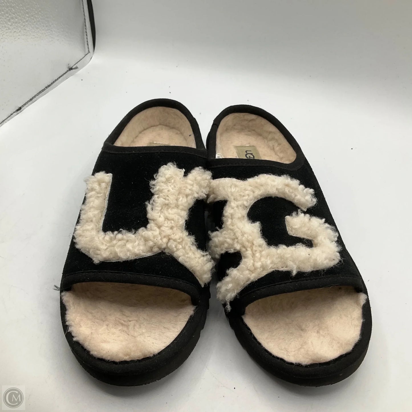 Sandals Designer By Ugg In Black, Size: 9