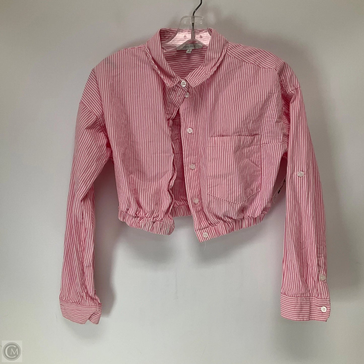 Top Long Sleeve By Love Tree In Striped Pattern, Size: S