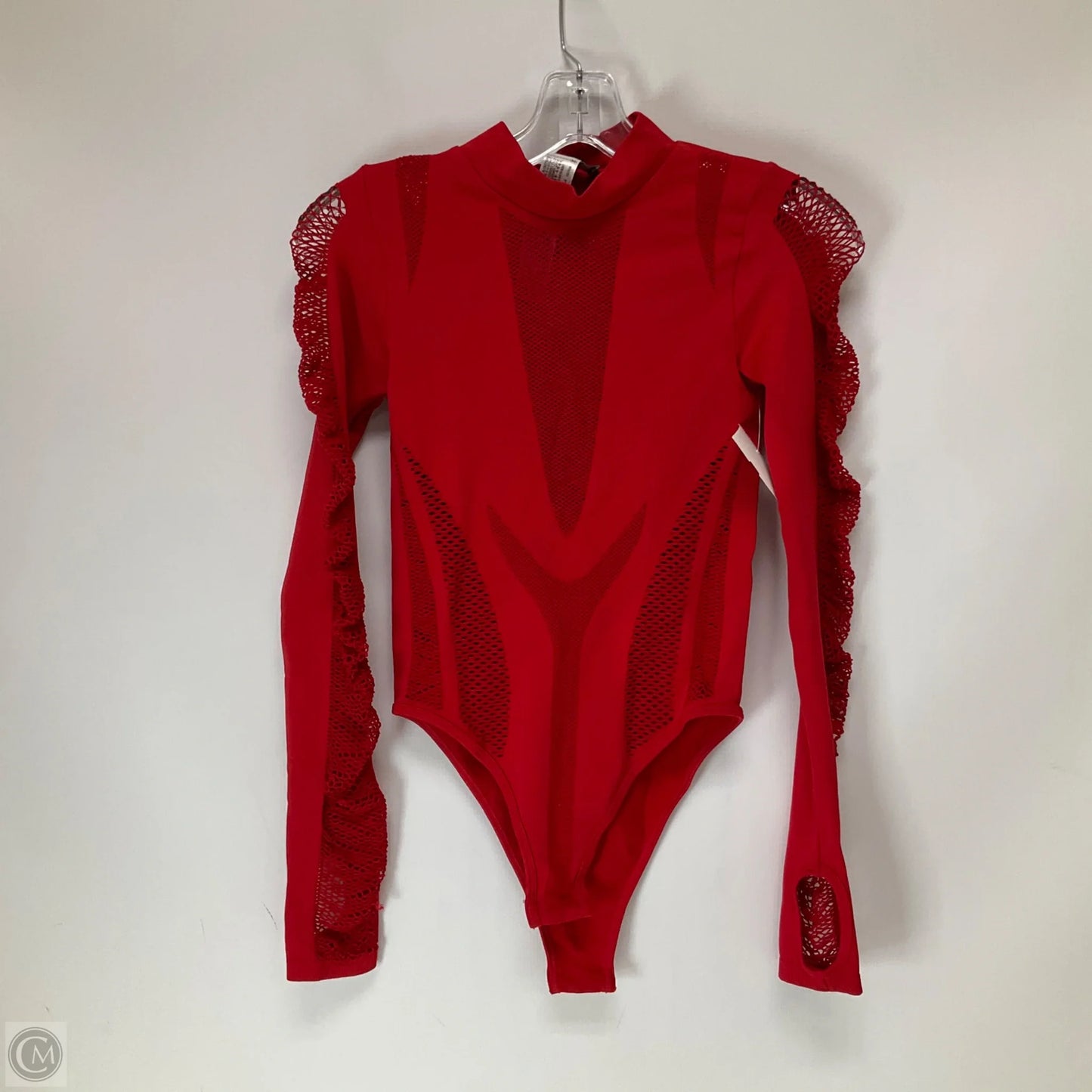 Bodysuit By Zara In Red, Size: Xs