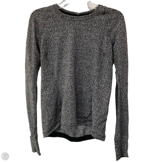 Athletic Top Long Sleeve Crewneck By Lululemon In Grey, Size: 10