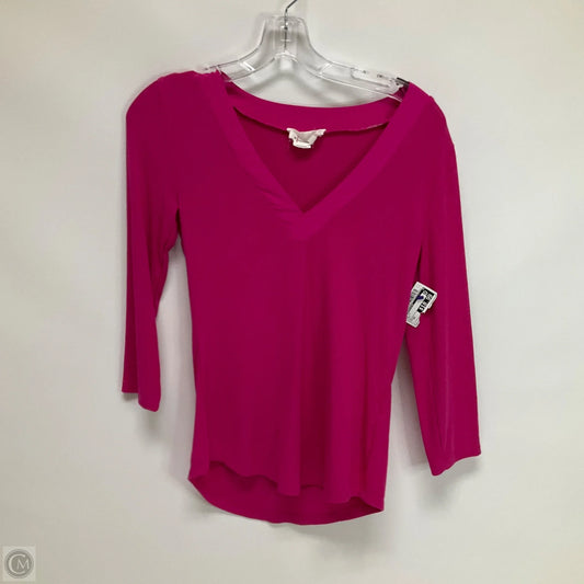Top Long Sleeve By Anthropologie In Pink, Size: Xs