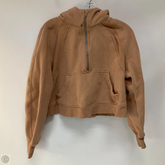 Athletic Sweatshirt Hoodie By Lululemon In Mauve, Size: M