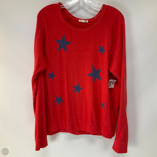 Top Long Sleeve By Sundry In Red, Size: S