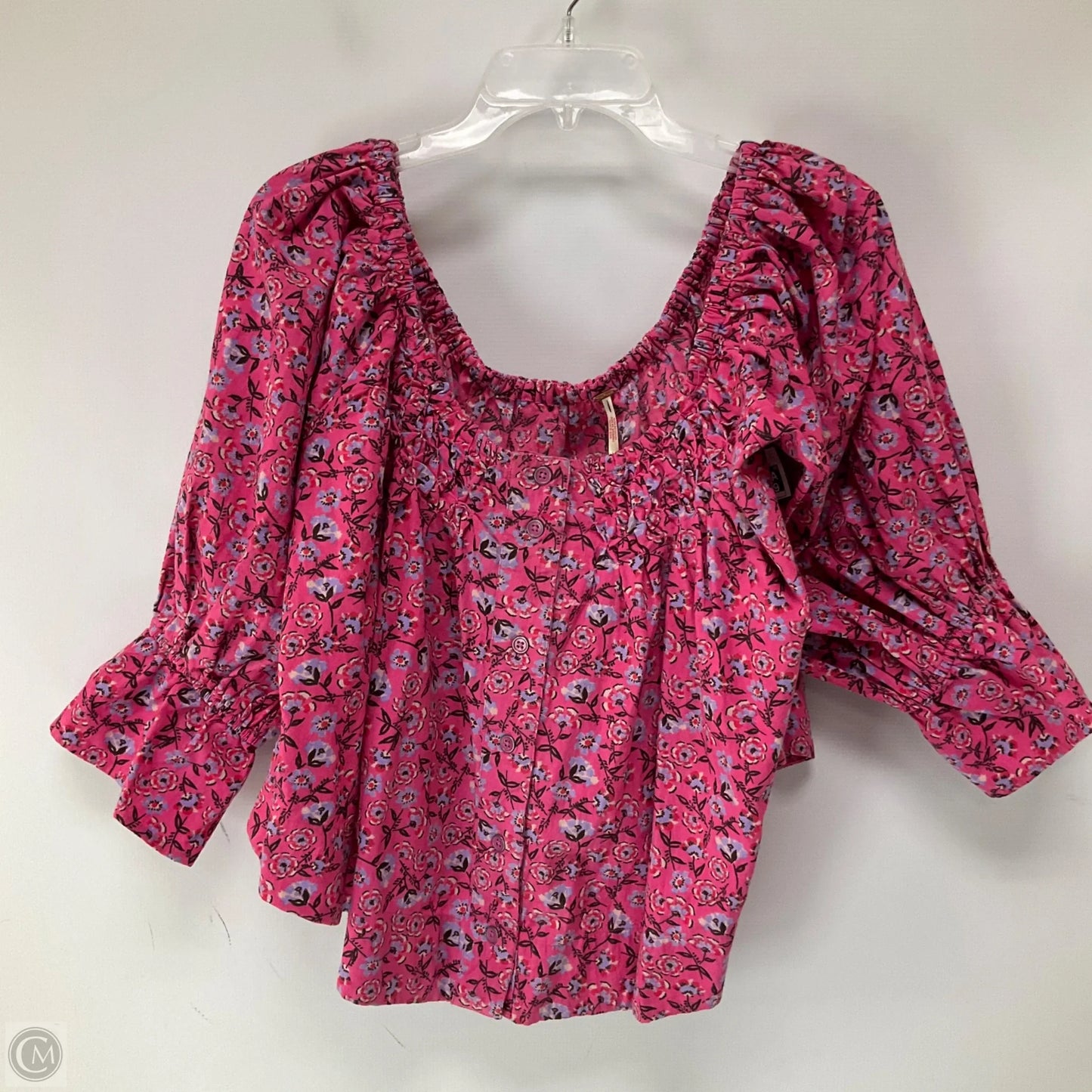Top Long Sleeve By Free People In Pink, Size: L
