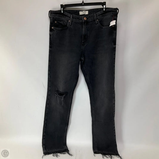 Jeans Straight By We The Free In Black Denim, Size: 10