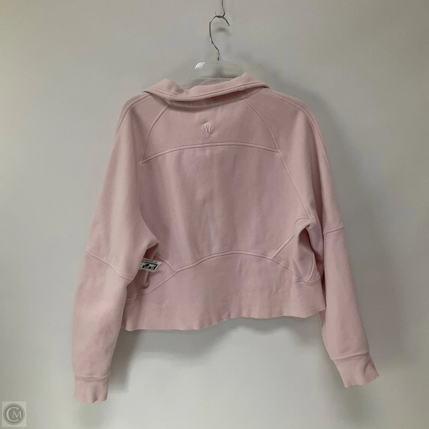 Athletic Sweatshirt Collar By Lululemon In Pink, Size: M