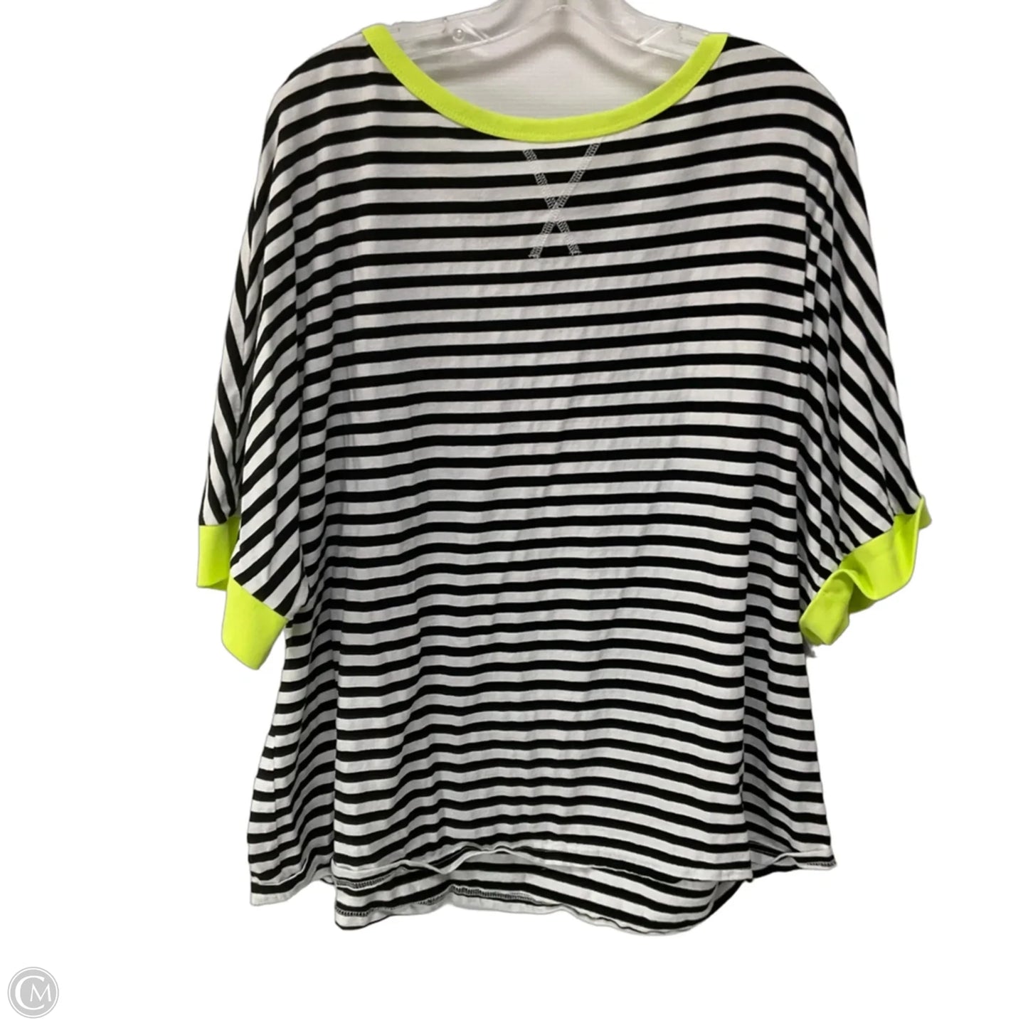 Top Short Sleeve By Clothes Mentor In Striped Pattern, Size: Xl