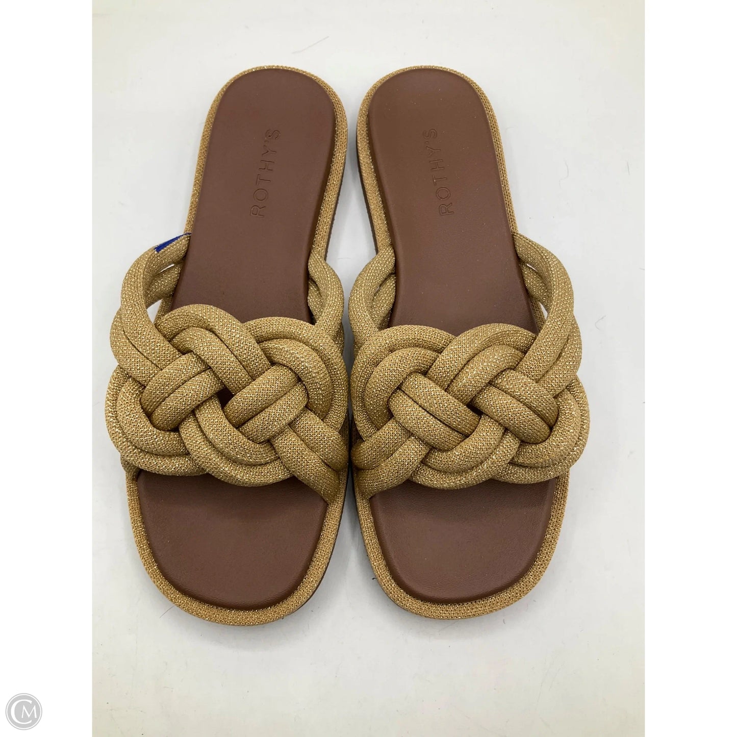 Sandals Flats By Rothys In Brown & Tan, Size: 9