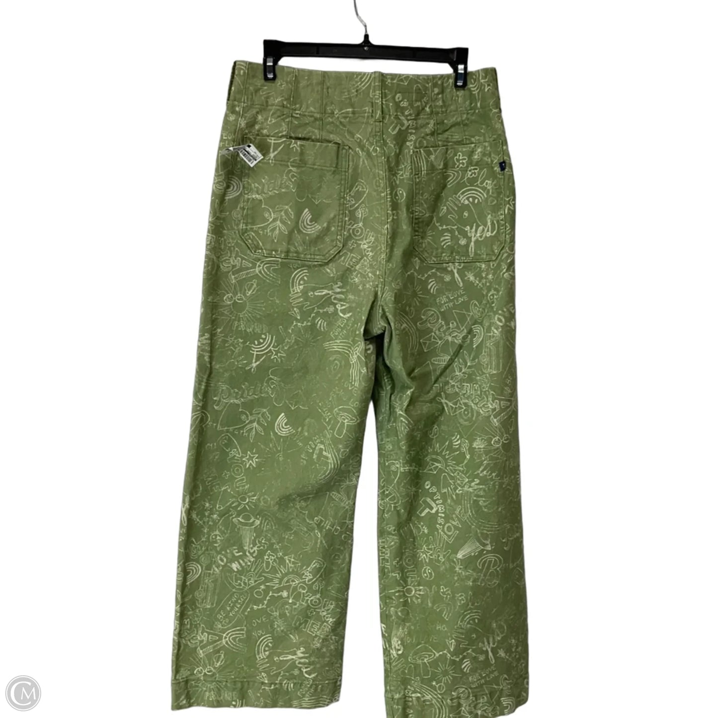Jeans Wide Leg By Pilcro In Green, Size: 10