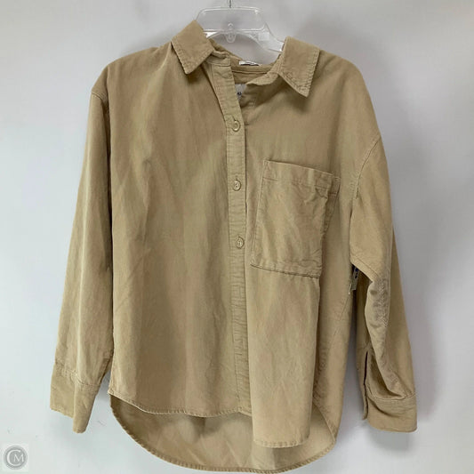 Top LS By Abercrombie And Fitch In Beige, Size: S