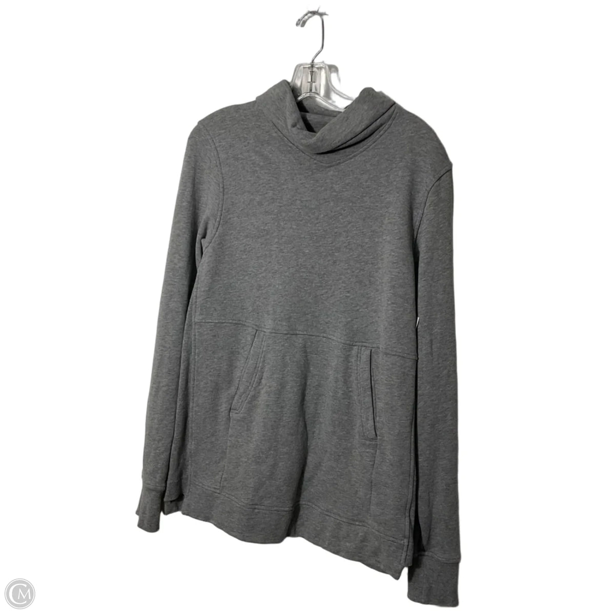 Athletic Sweatshirt Collar By Lululemon In Grey, Size: 8