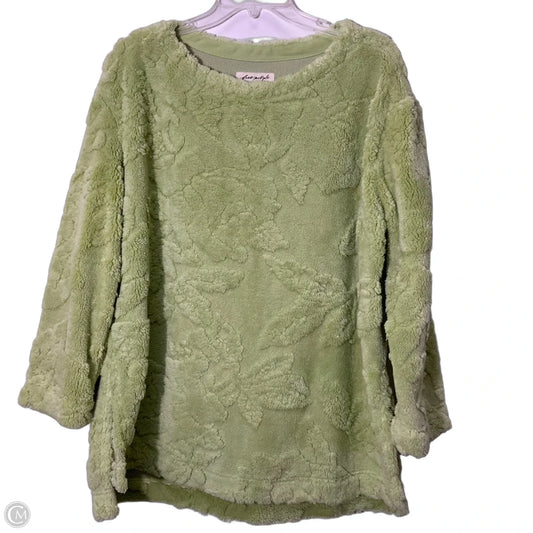 Sweatshirt Crewneck By Free People In Green, Size: Xs