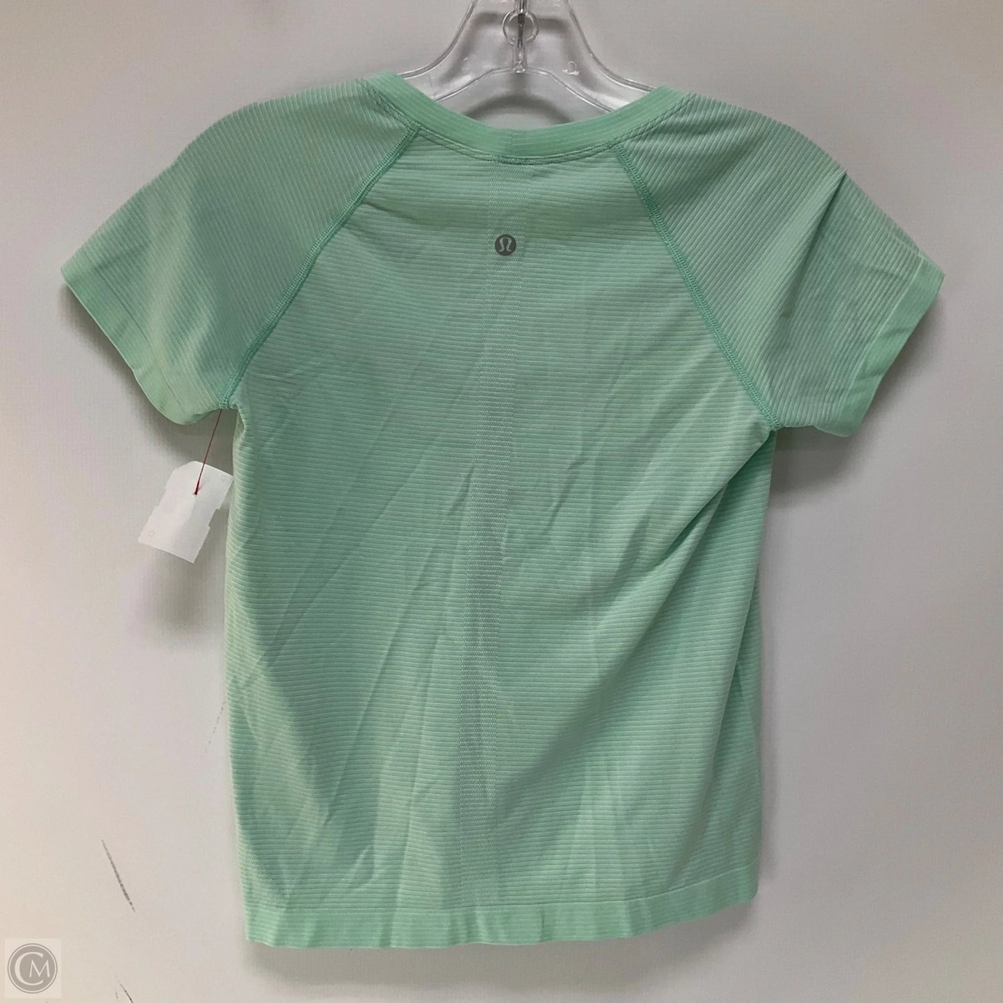 Athletic Top Short Sleeve By Lululemon In Teal, Size: S