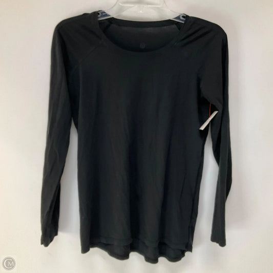 Top Long Sleeve Basic By Lululemon In Black, Size: S
