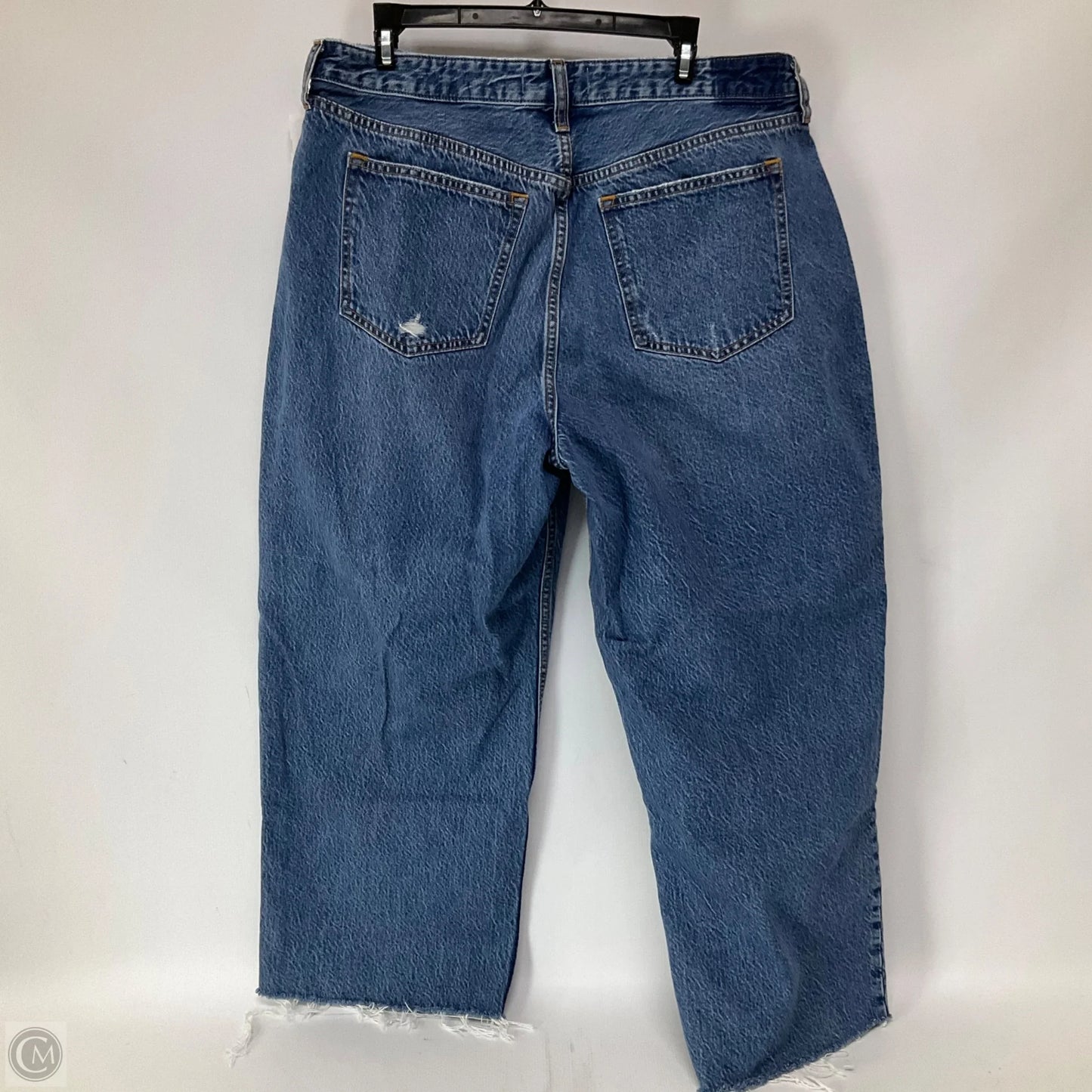 Jeans Straight By Abercrombie And Fitch In Blue Denim, Size: 16