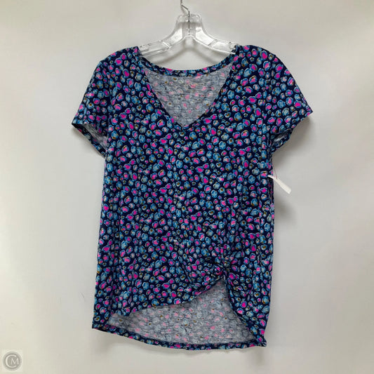 Top Short Sleeve Designer By Lilly Pulitzer In Multi-colored, Size: M