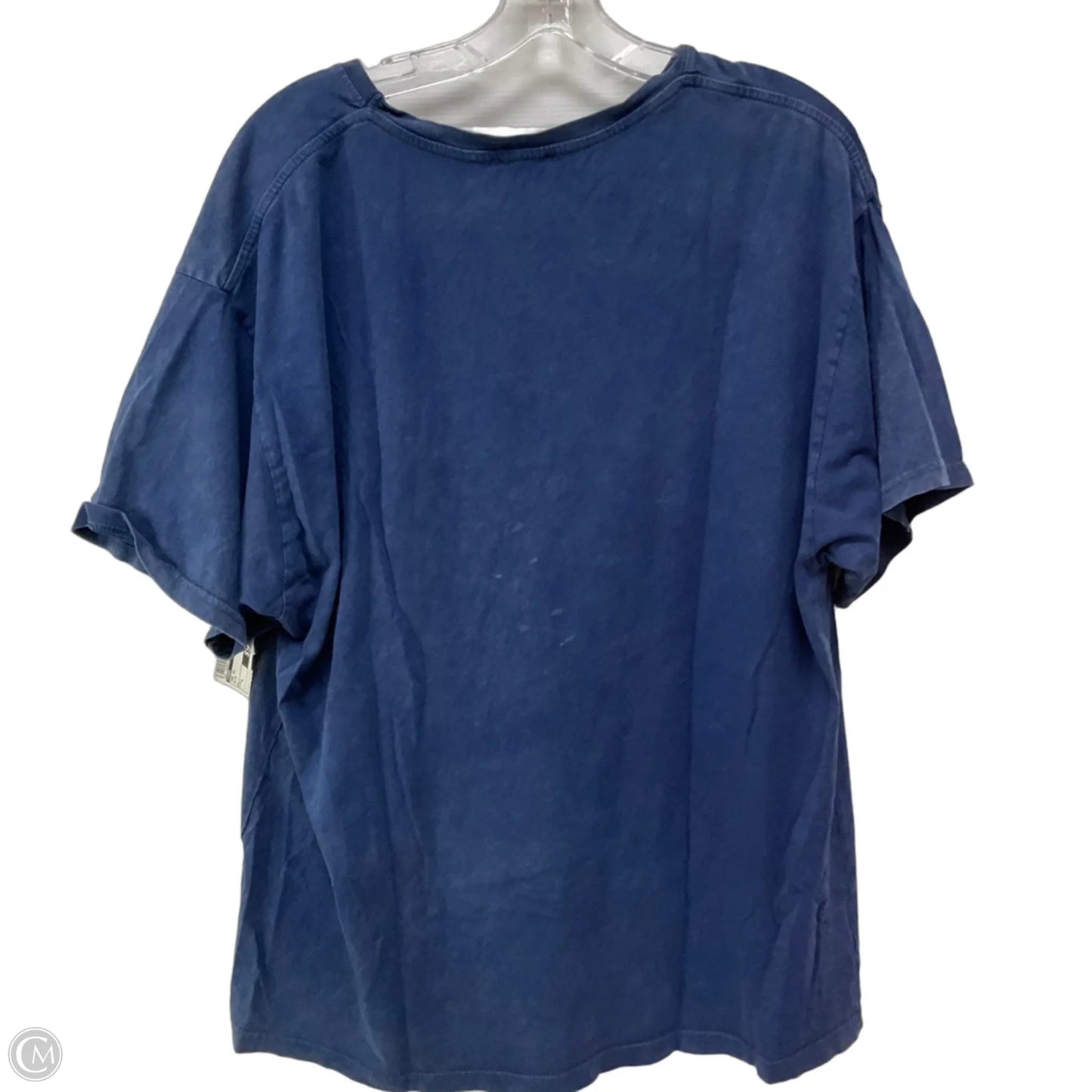 Top Short Sleeve By Zara In Blue, Size: L
