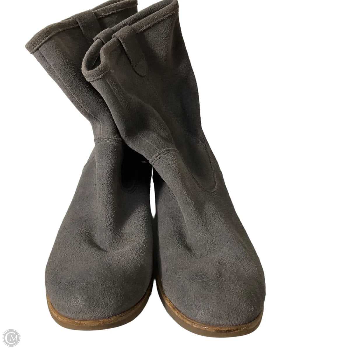 Boots Designer By Ugg In Grey, Size: 5.5