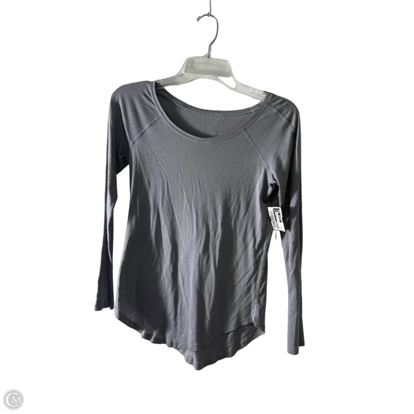 Athletic Top Long Sleeve Crewneck By Lululemon In Grey, Size: 6