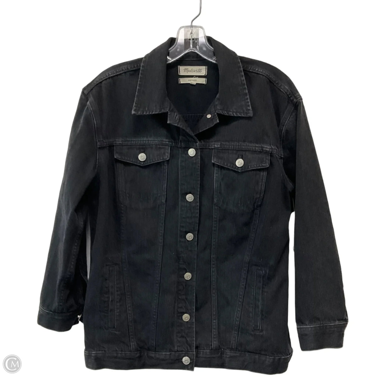 Jacket Denim By Madewell In Black, Size: M