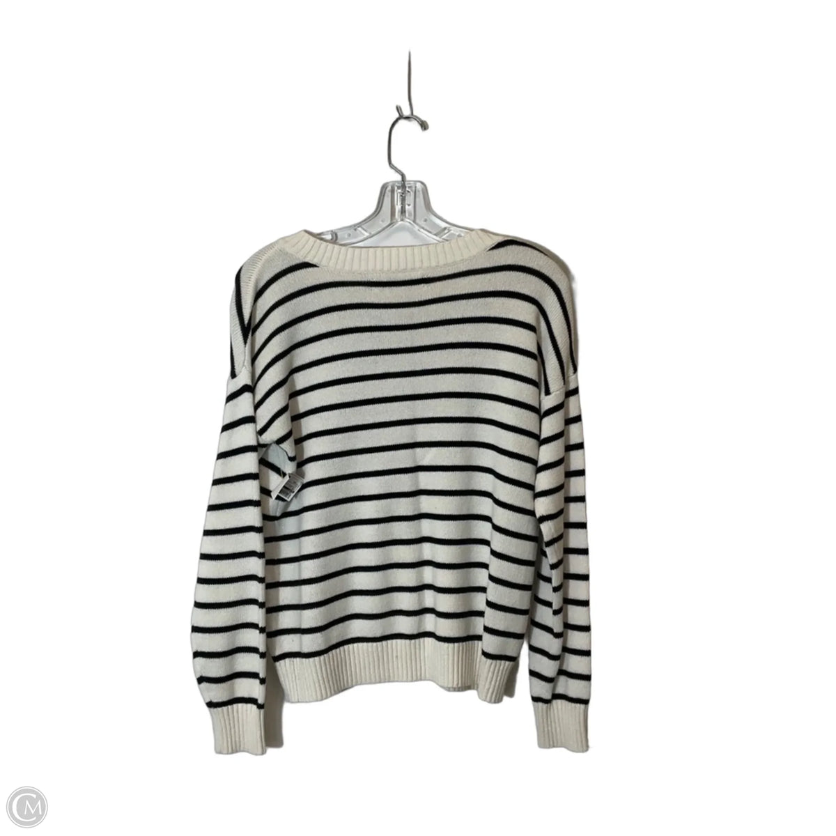 Top Long Sleeve By Loft In Striped Pattern, Size: Xs