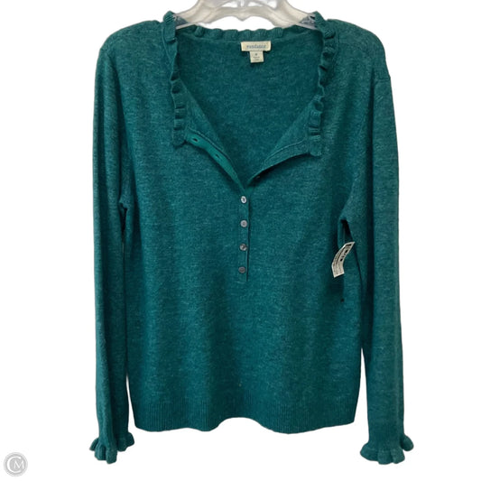 Top Long Sleeve By Sundance In Aqua, Size: M