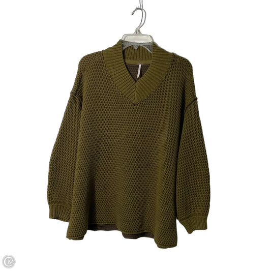 Sweater By Free People In Green, Size: Xs