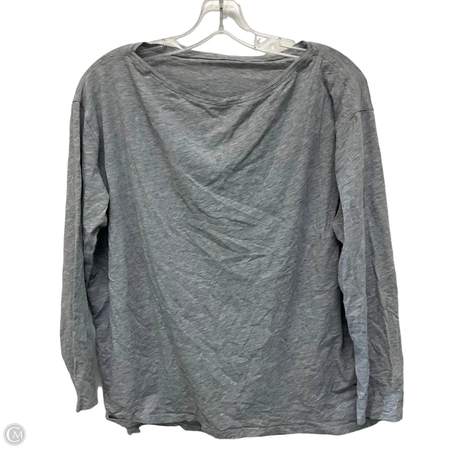 Athletic Top Long Sleeve Crewneck By Lululemon In Grey, Size: L