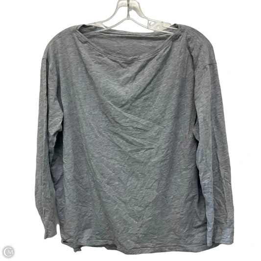 Athletic Top Long Sleeve Crewneck By Lululemon In Grey, Size: L
