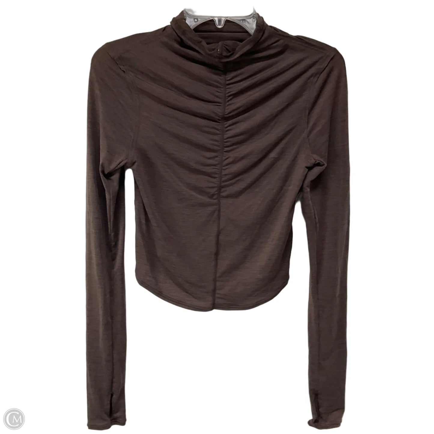 Athletic Top Long Sleeve Collar By Free People In Mauve, Size: Xs