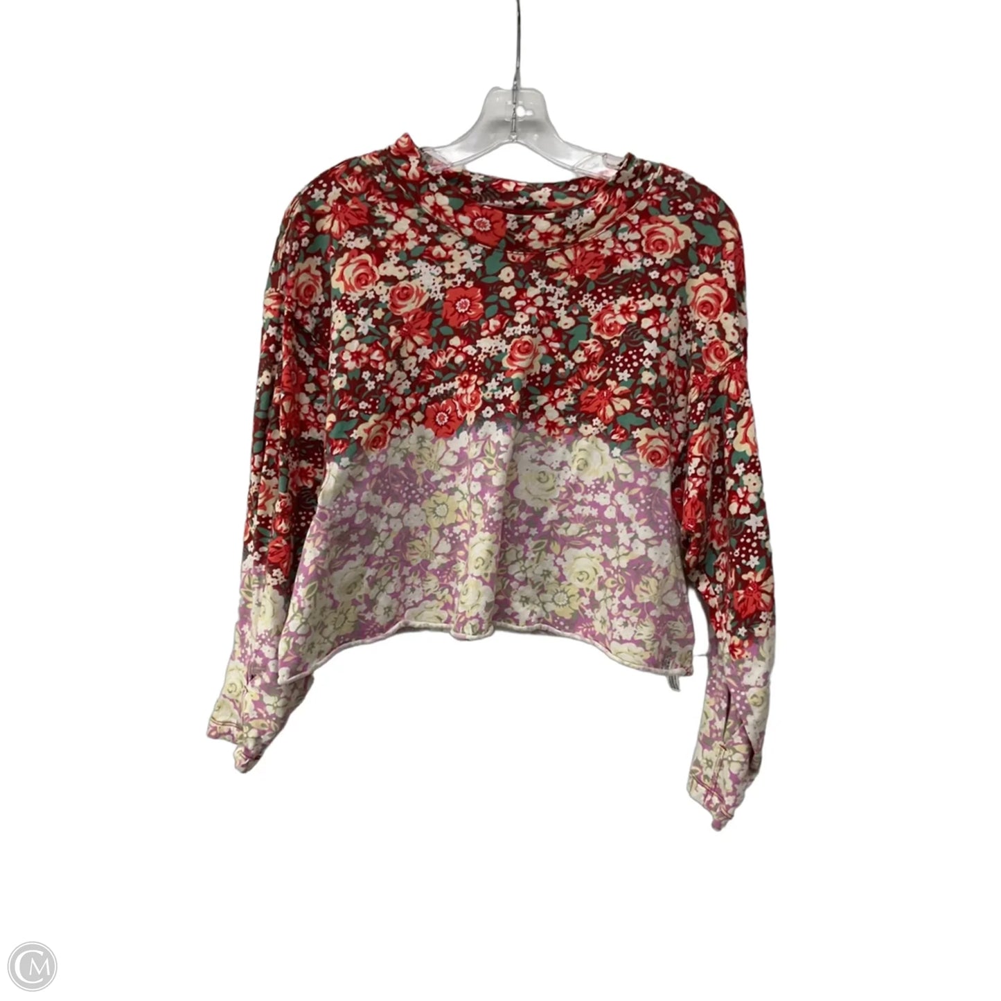 Top Long Sleeve By Free People In Floral Print, Size: S