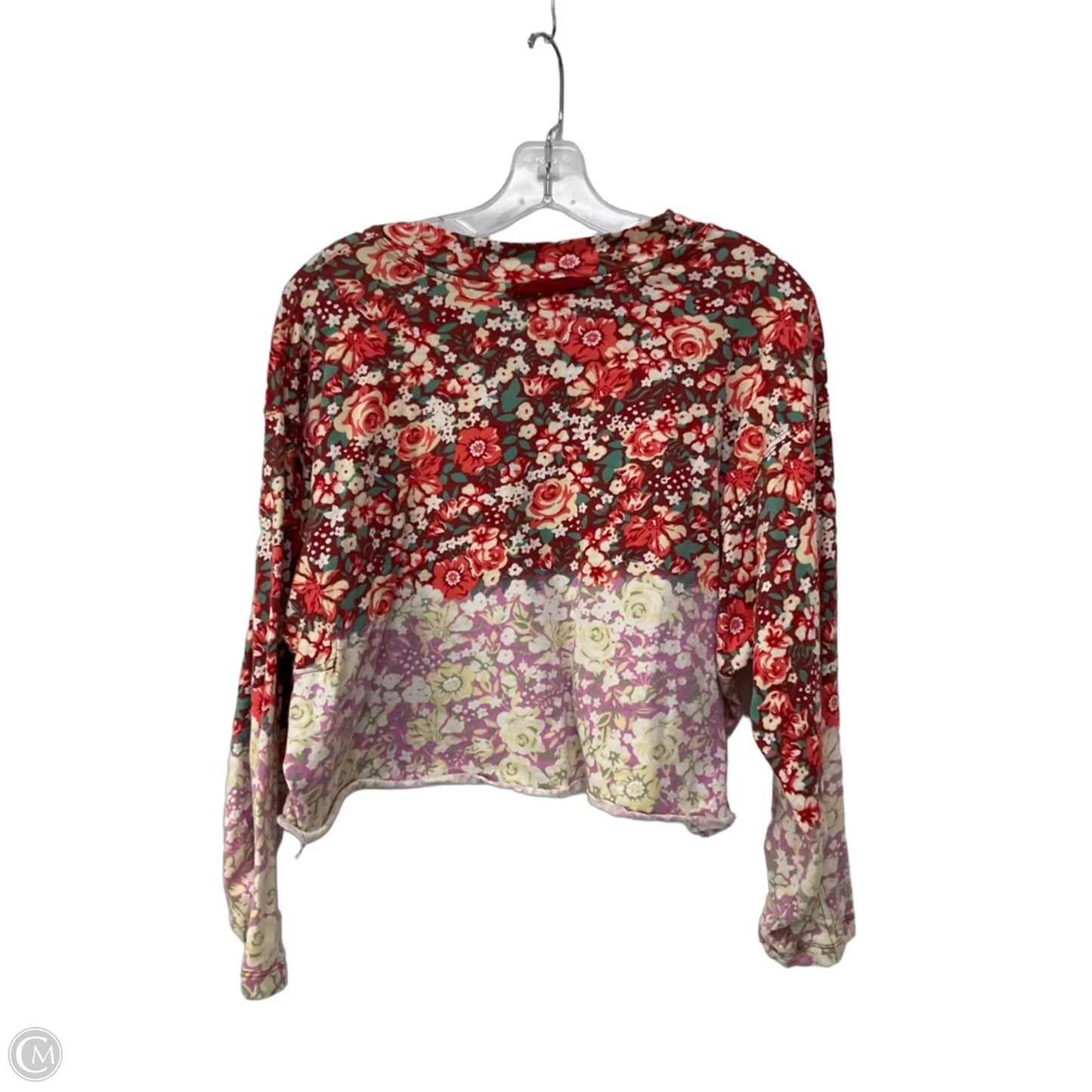 Top Long Sleeve By Free People In Floral Print, Size: S