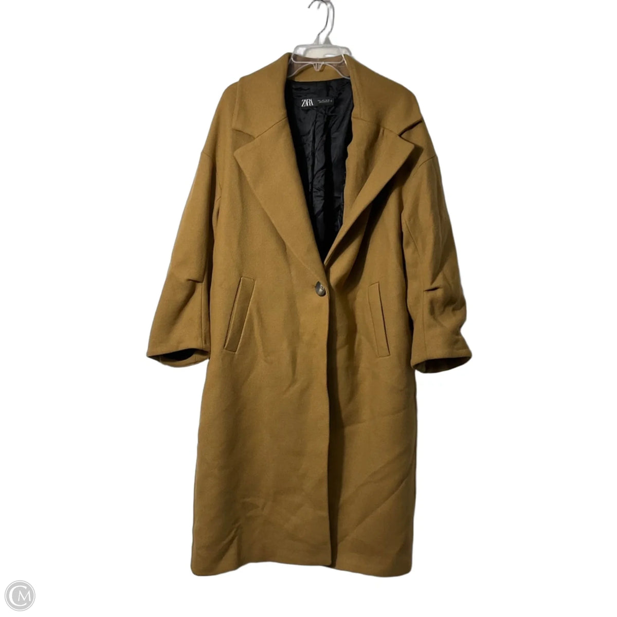 Coat Peacoat By Zara In Brown, Size: L