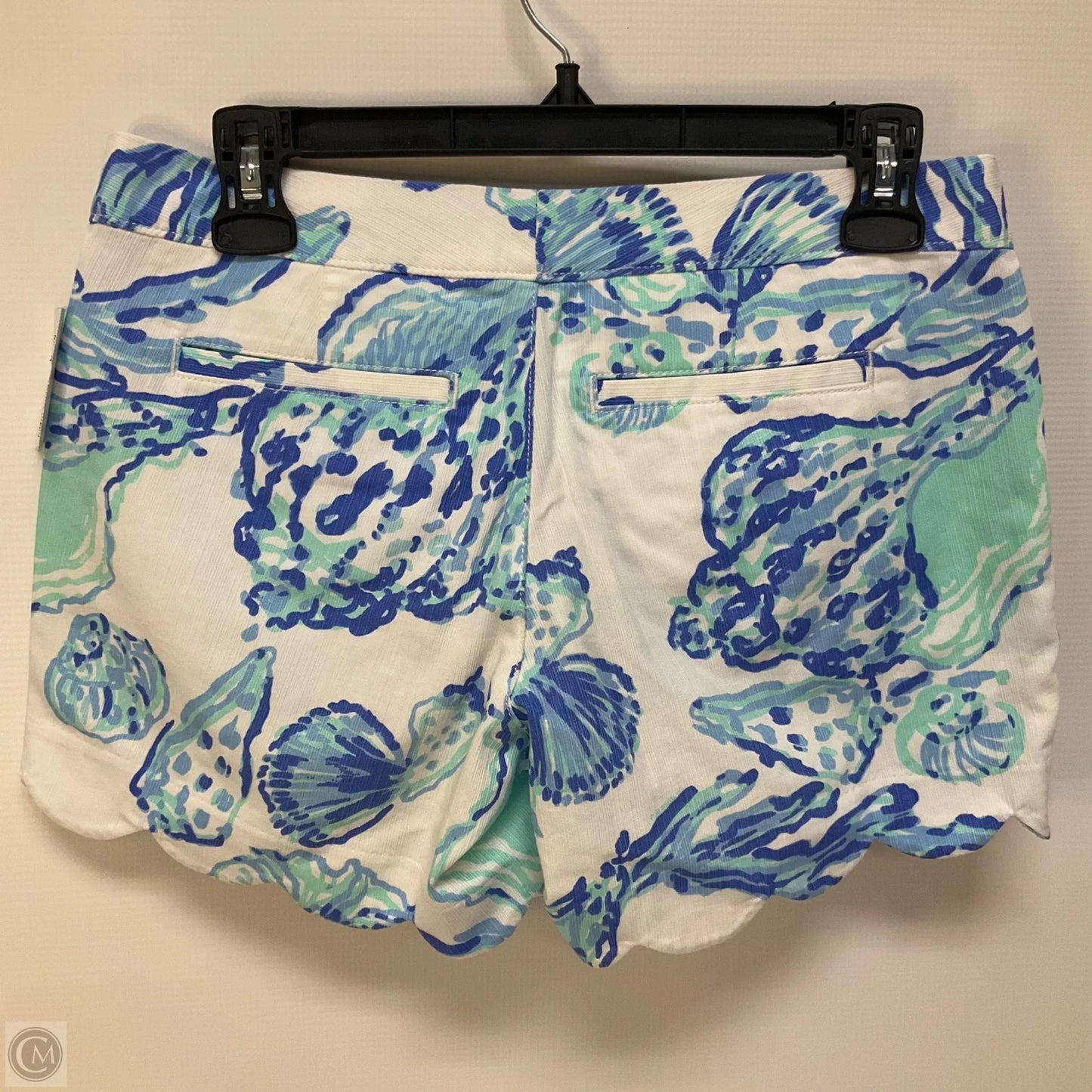 Shorts Designer By Lilly Pulitzer In Blue & White, Size: 0